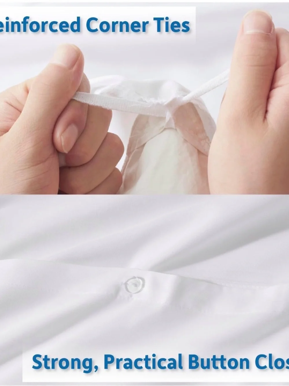 NESTL White Butter-soft Duvet Cover Set